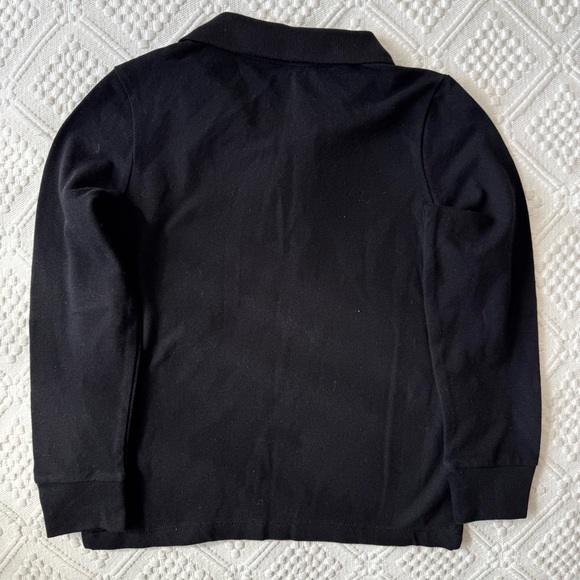 NWT Old Navy Boys Black Long sleeve Polo Shirt, size XS 5 - Picture 4 of 5